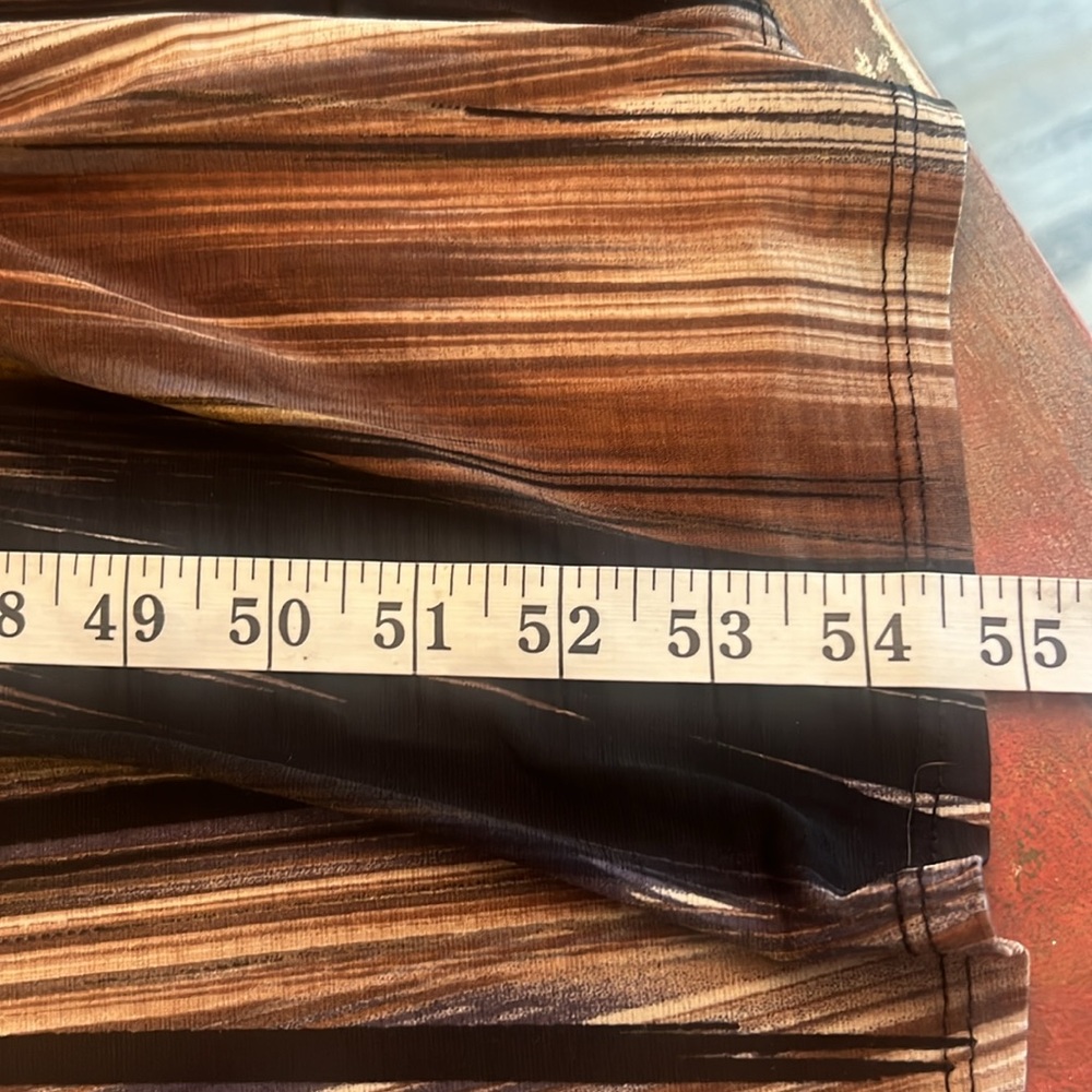 Fashion Nova Mind Of My Own Maxi Dress Brown/combo Stretch Deep cleavage belted - Picture 8 of 9